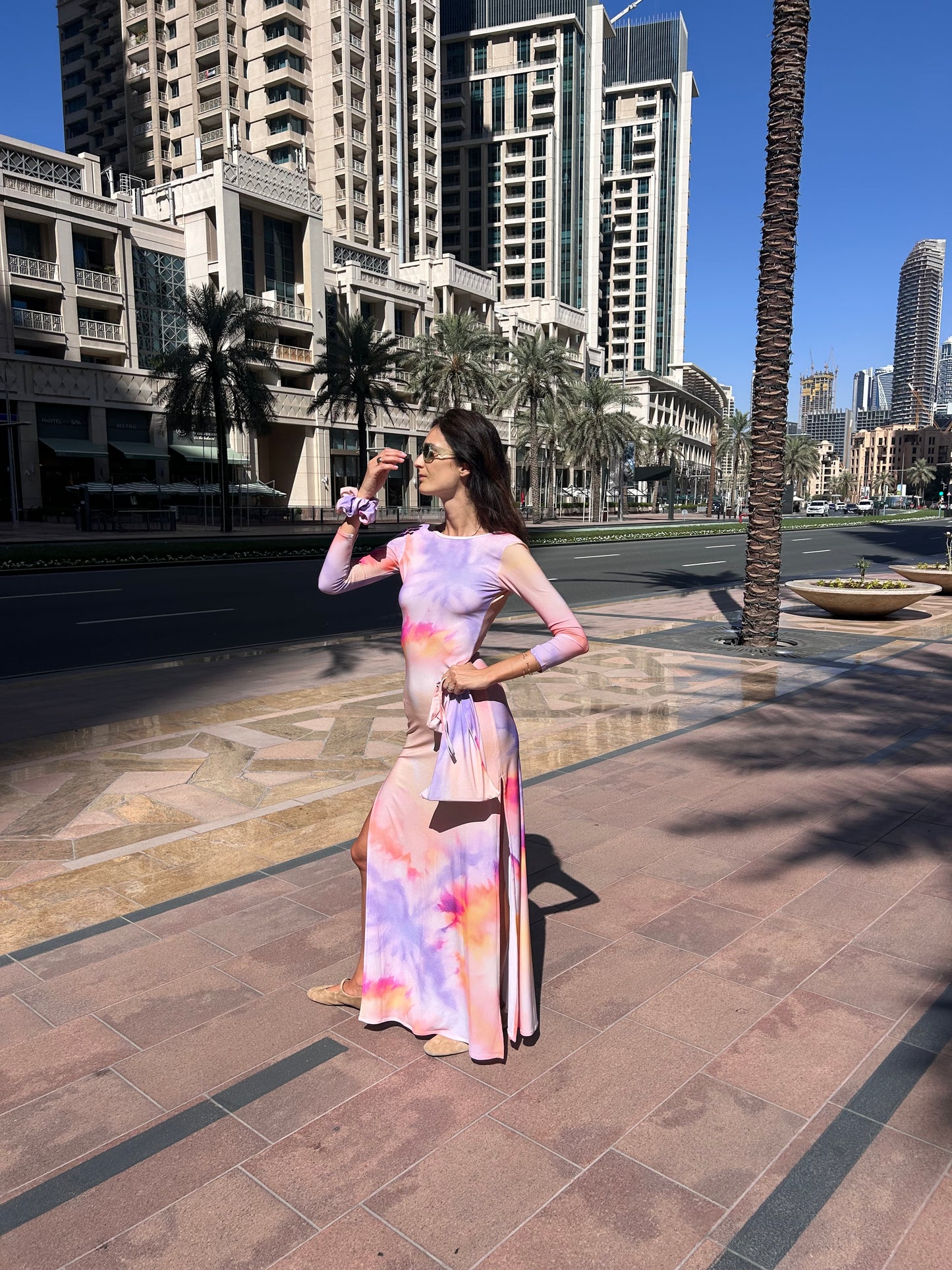 Maha Dress Sunset Tie Dye