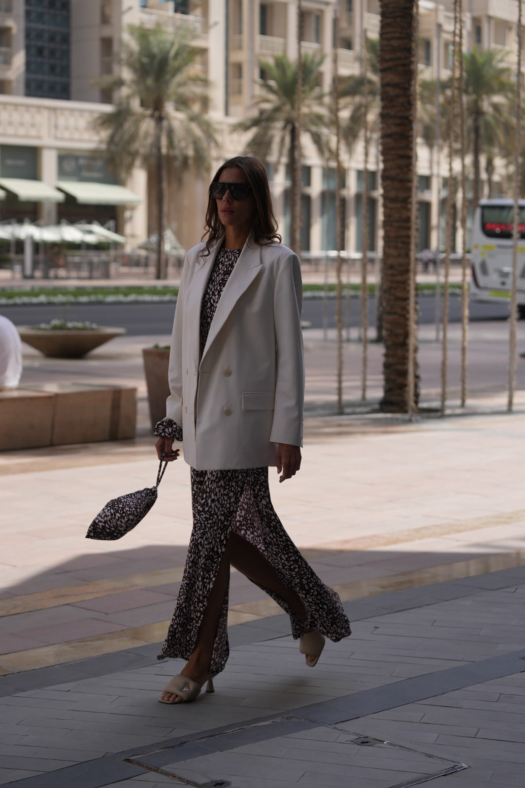 Ayana Dress Optical Mocha