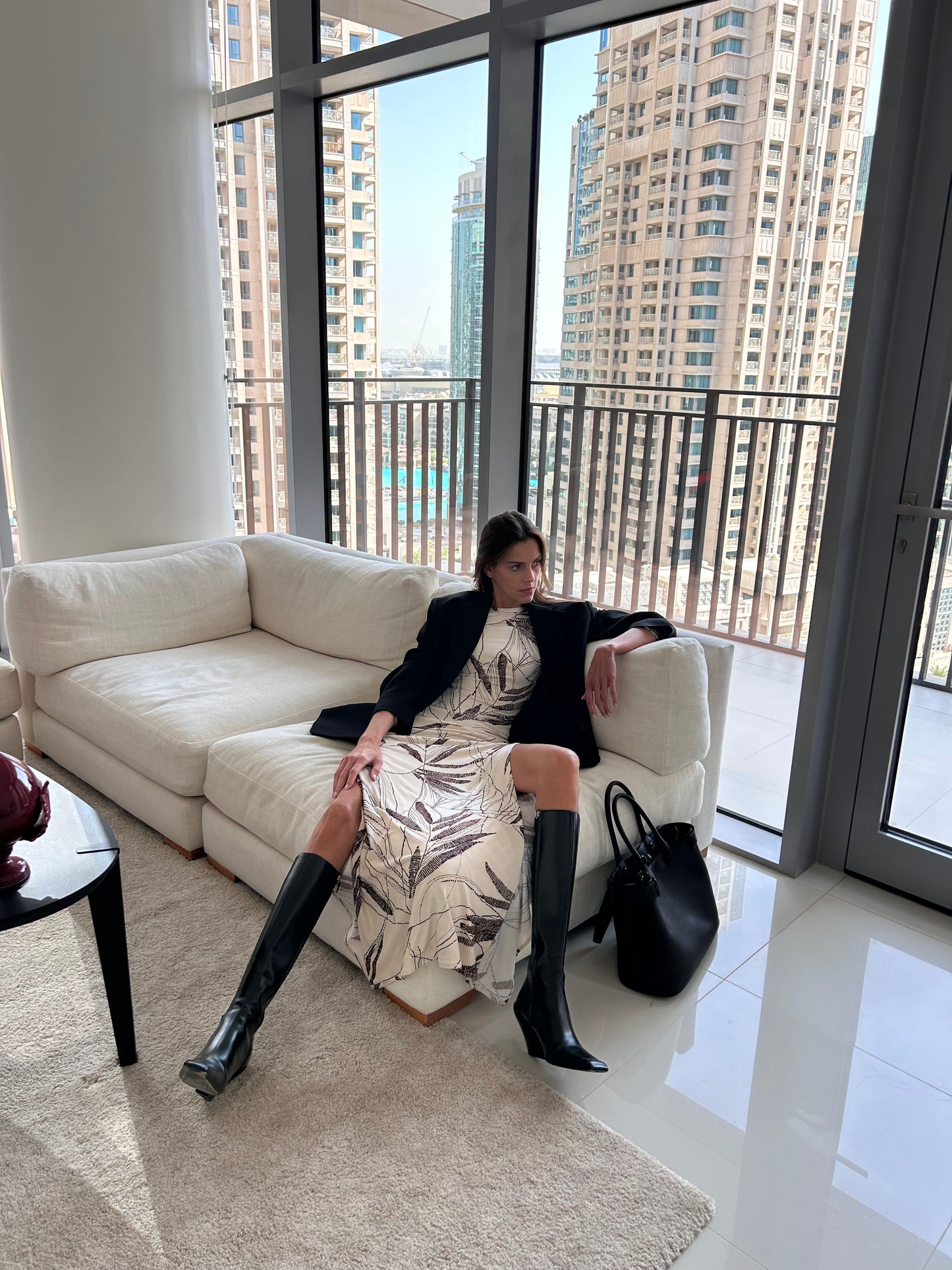 Maha Dress Natural Leaf