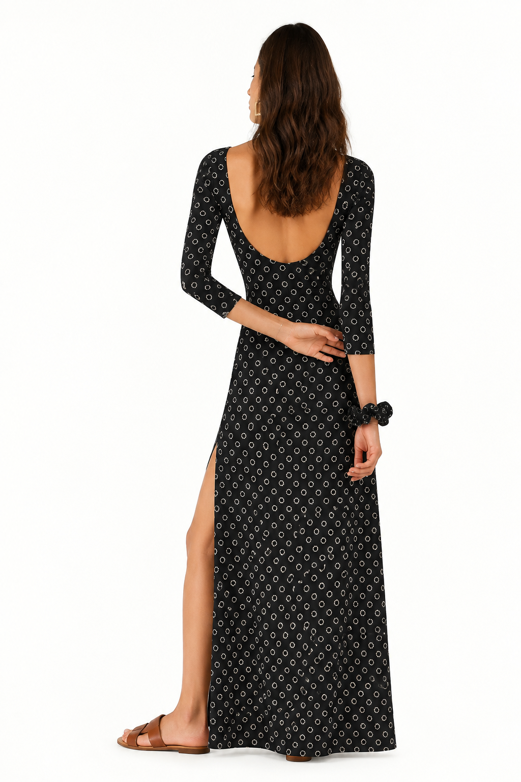 Maha Dress Noir Dots