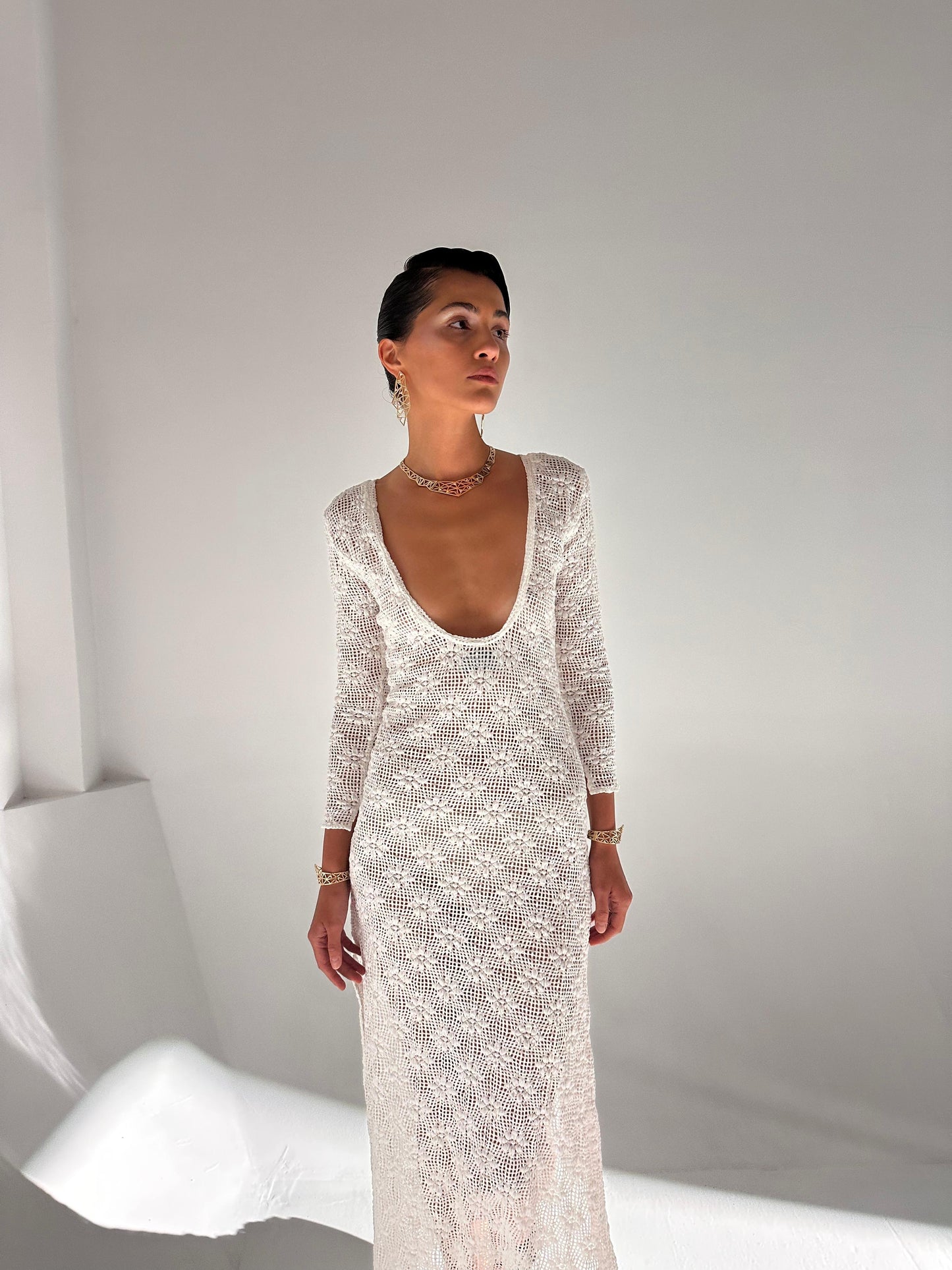 Maha Crochet Bianco