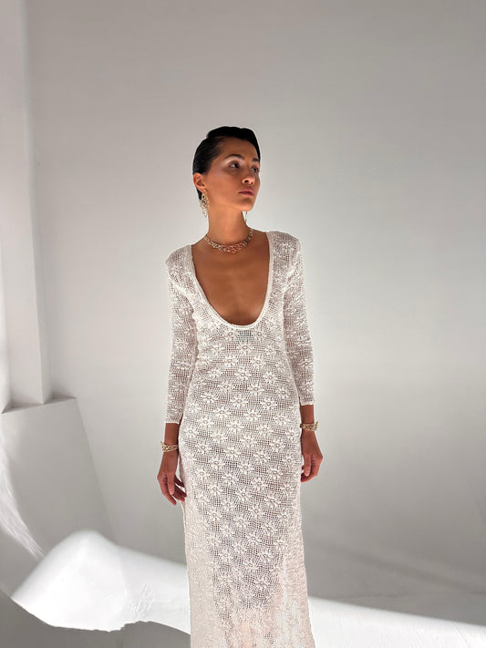 Maha Crochet Bianco