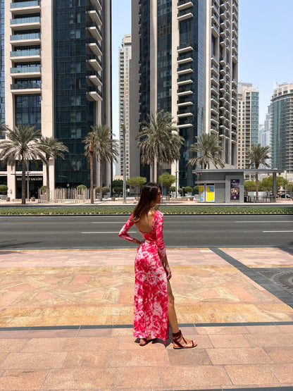 Maha Dress Raspberry