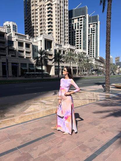 Maha Dress Sunset Tie Dye