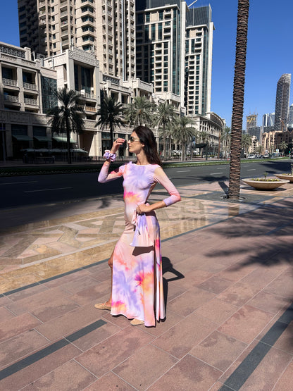 Maha Dress Sunset Tie Dye