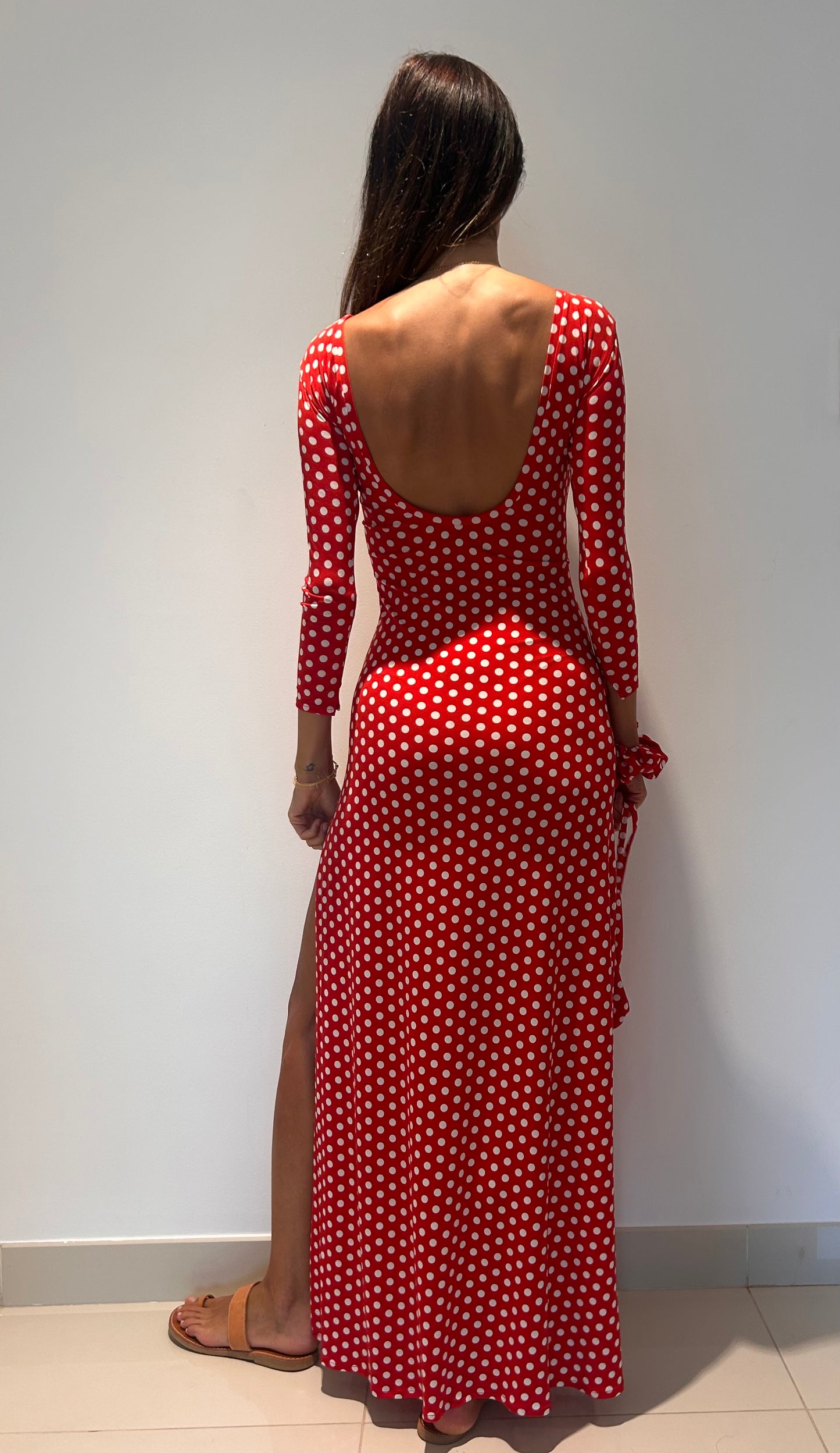 Maha Dress Red Pois