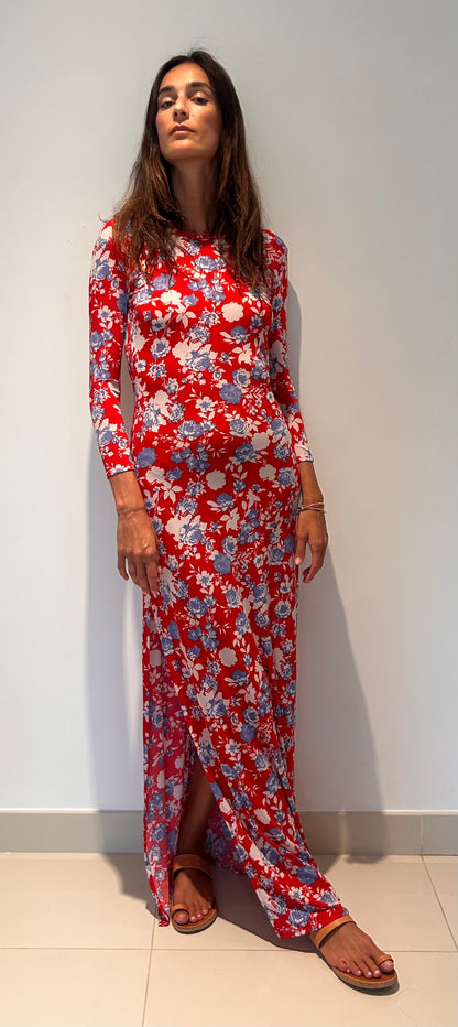 Maha Dress Flowery red