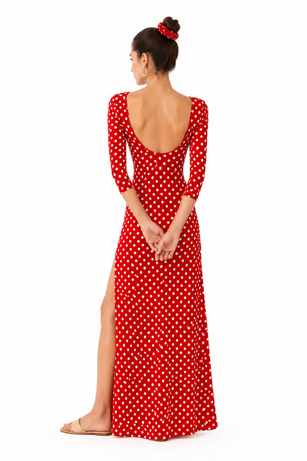 Maha Dress Red Pois