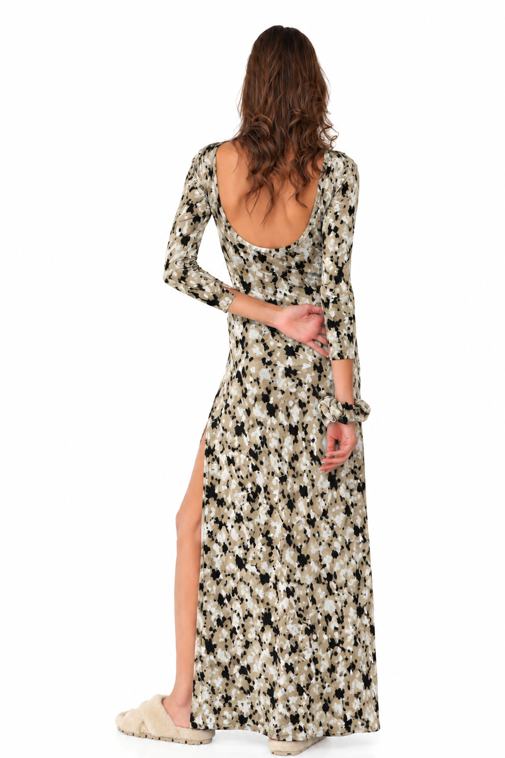 Maha Dress Abstract Ecrù