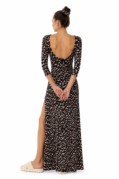 Maha Dress Black Safari