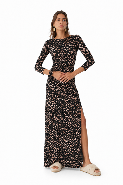Maha Dress Black Safari