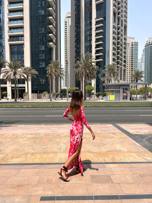 Maha Dress Raspberry