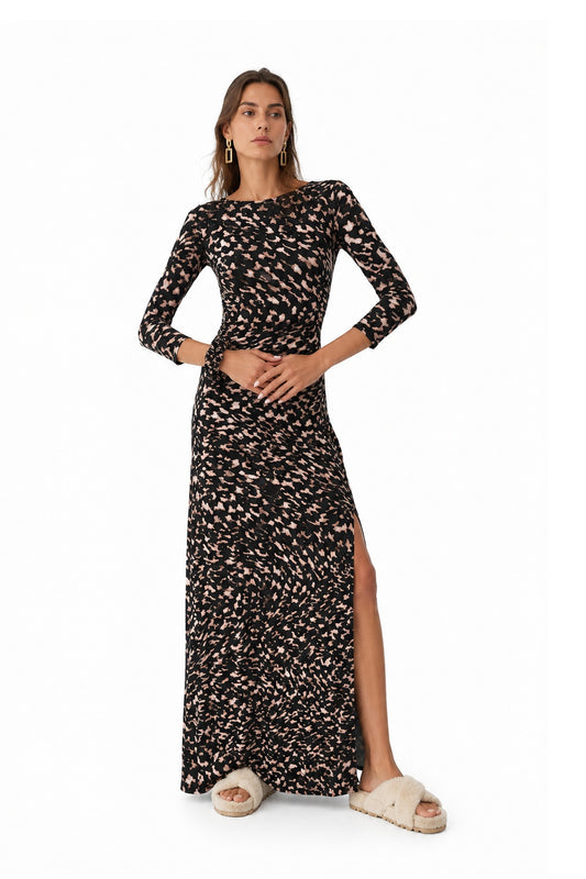 Maha Dress Black Safari